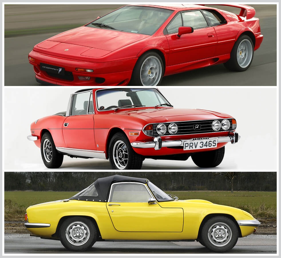 The 100 best classic cars: Lotus Esprit, Triumph Stag, Lotus Elan